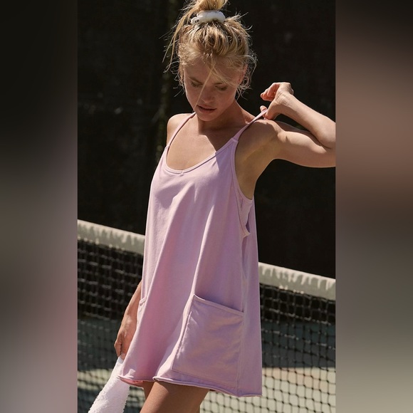 Free People Hot Shot Mini Dress Orchid Light Purple Size Large NWT - Picture 3 of 13